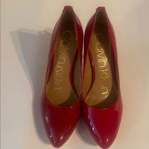 Calvin Klein Women's Vibrant Red Heels